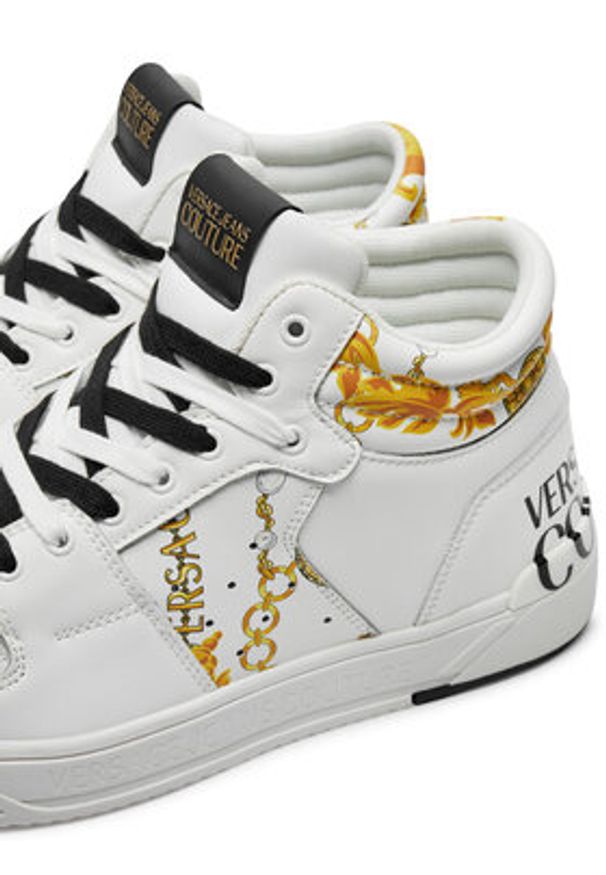Versace Jeans Couture Sneakersy 77YA3SJ7 Biały. Kolor: biały. Materiał: skóra
