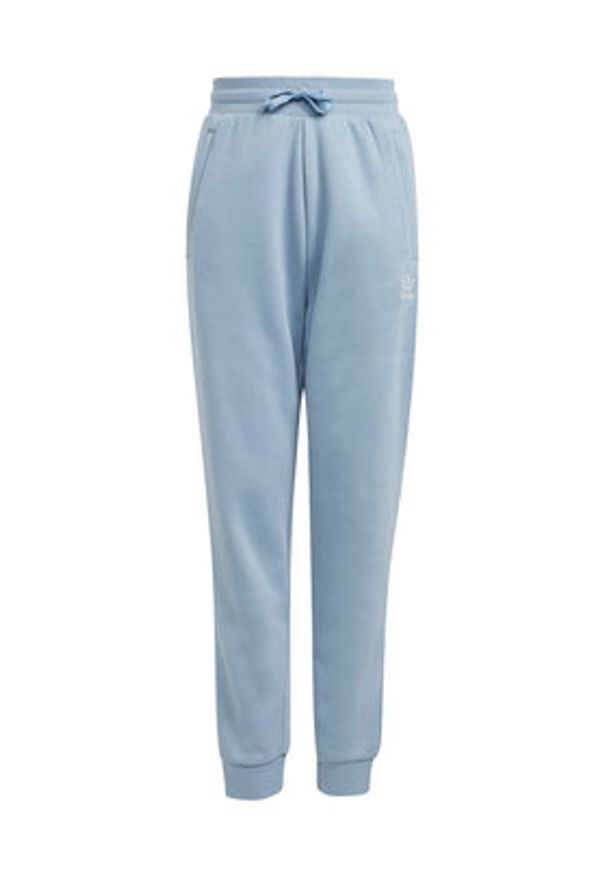 Adidas - adidas Spodnie dresowe JX2743 Błękitny Regular Fit. Kolor: niebieski. Materiał: bawełna