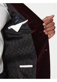 JOOP! Marynarka Horace 30048716 Bordowy Slim Fit. Kolor: czerwony. Materiał: bawełna #9