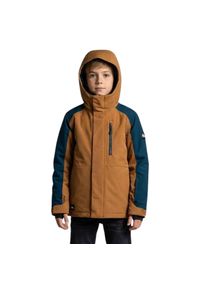 Kurtka narciarska dla dzieci Quiksilver Mission Block Technical Snow. Kolor: brązowy. Materiał: poliester. Sezon: zima. Sport: narciarstwo #1