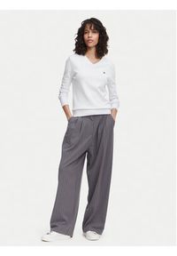 Beverly Hills Polo Club Sweter P-SS26W-M536563 Biały Regular Fit. Typ kołnierza: polo. Kolor: biały. Materiał: bawełna #2