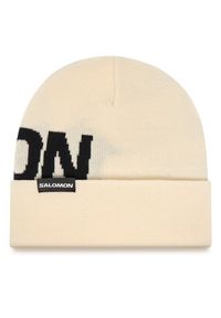 salomon - Czapka Salomon. Kolor: kremowy #1