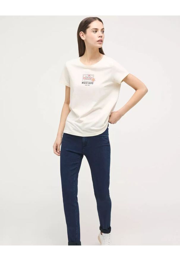 Damskie Spodnie Jeansowe Mustang Style Shelby Skinny Denim Blue 1014342 5000 702