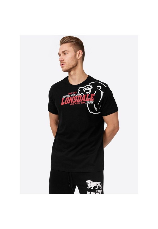 Koszulka Lonsdale Walkley. Kolor: czarny
