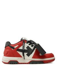 OFF-WHITE - Off-White Sneakersy OWIA259S23LEA0012510 Czerwony. Kolor: czerwony. Materiał: skóra