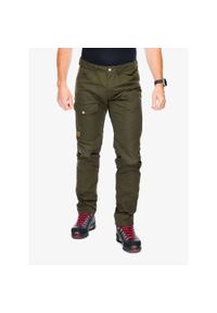 Fjällräven - Spodnie turystyczne męskie Fjallraven Greenland Jeans Long. Kolor: zielony. Materiał: jeans