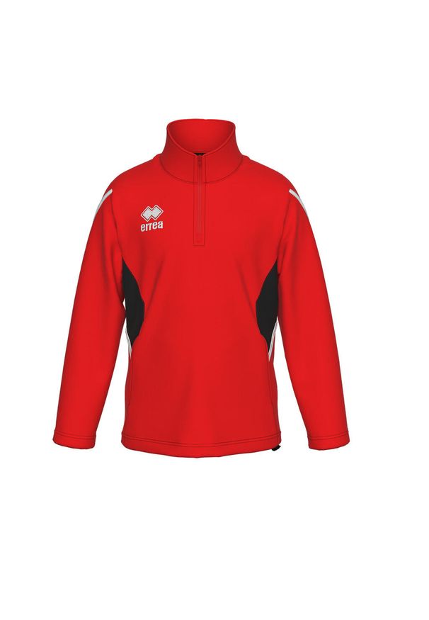 ERREA - Dziecięca bluza dresowa Errea Charles. Kolor: czerwony, wielokolorowy, czarny. Materiał: dresówka