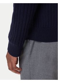 Polo Ralph Lauren Sweter 710974167001 Granatowy Regular Fit. Typ kołnierza: polo. Kolor: niebieski. Materiał: bawełna #5