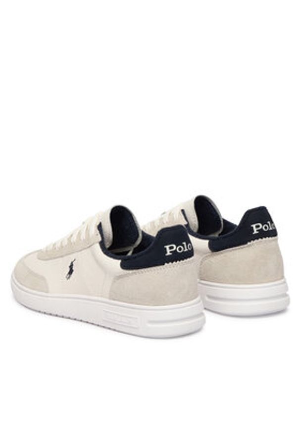 Polo Ralph Lauren Sneakersy 809P07173002 Biały. Kolor: biały. Materiał: skóra, zamsz