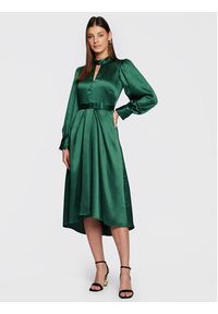 Closet London Sukienka codzienna D8552 Zielony Regular Fit. Okazja: na co dzień. Kolor: zielony. Materiał: syntetyk. Typ sukienki: proste. Styl: casual #2