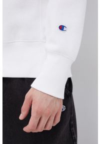 Champion Bluza 216539 męska kolor biały z aplikacją. Kolor: biały. Wzór: aplikacja