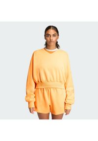 Adidas - adidas Bluza Soft Lux KA7017 Pomarańczowy Loose Fit. Kolor: pomarańczowy. Materiał: syntetyk #1