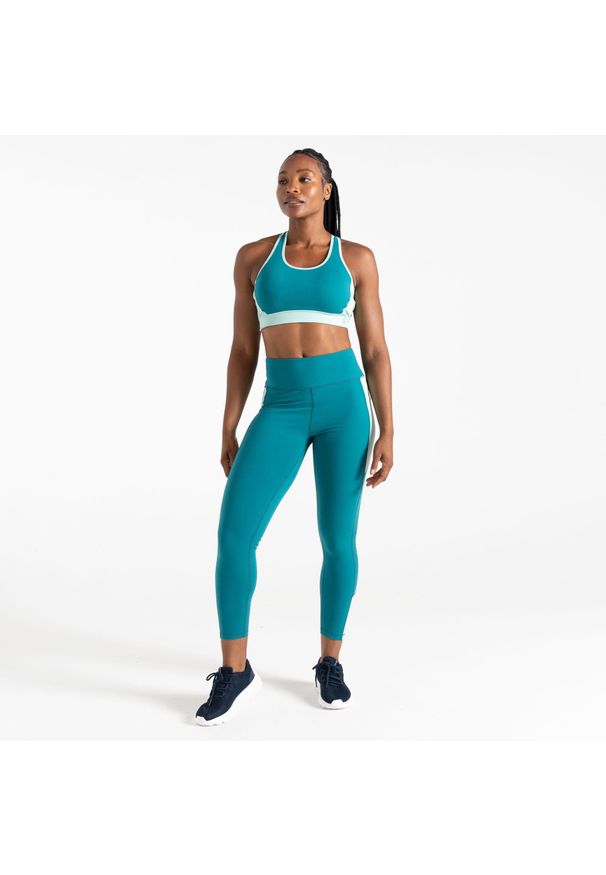 DARE 2B - Legginsy damskie granatowe Move II. Kolor: zielony. Materiał: materiał. Sport: fitness