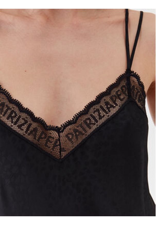 Patrizia Pepe Top 2C1455/A260-K103 Czarny Regular Fit. Kolor: czarny. Materiał: wiskoza