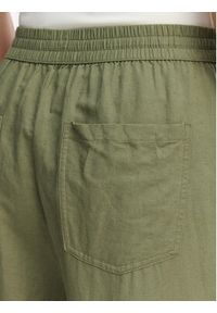 Tommy Jeans Spodnie materiałowe DW0DW22285 Zielony Loose Fit. Kolor: zielony. Materiał: len #4