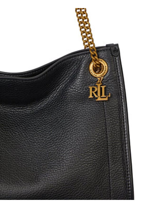 Lauren Ralph Lauren - LAUREN RALPH LAUREN Torebka Brdly Md 431980173002 Czarny. Kolor: czarny. Materiał: skórzane