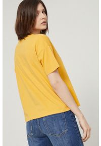 medicine - Medicine T-shirt damski kolor żółty. Kolor: żółty. Wzór: nadruk #4