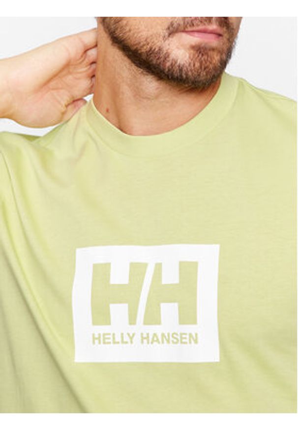 Helly Hansen T-Shirt Box 53285 Zielony Regular Fit. Kolor: zielony. Materiał: bawełna