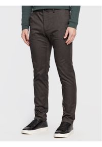 Sisley Spodnie materiałowe 4A8YSF01N Szary Slim Fit. Kolor: szary. Materiał: bawełna, syntetyk