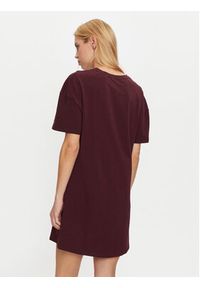 TOMMY HILFIGER - Tommy Hilfiger Sukienka codzienna UW0UW05631 Czerwony Relaxed Fit. Okazja: na co dzień. Kolor: czerwony. Materiał: bawełna. Typ sukienki: proste. Styl: casual #4