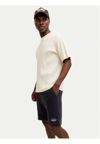 Jack & Jones Szorty sportowe Gordon Brandon 12292136 Czarny Regular Fit. Kolor: czarny. Materiał: bawełna. Styl: sportowy #2