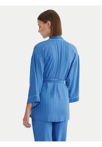 Triumph Szlafrok Amourette Jacquard 10227267 Niebieski. Kolor: niebieski. Materiał: wiskoza #5