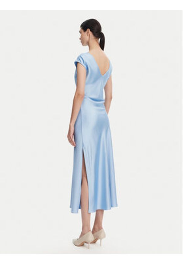 Imperial Sukienka koktajlowa AEAOJBA Błękitny Regular Fit. Kolor: niebieski. Materiał: syntetyk. Styl: wizytowy