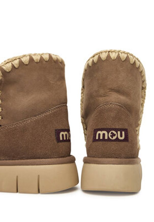 Mou Śniegowce MU.FW531002A Szary. Kolor: szary. Materiał: zamsz, skóra