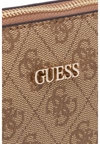 Guess - GUESS Brązowa damska kopertówka 2 w 1 Noelle II. Kolor: brązowy. Materiał: skórzane. Rozmiar: małe