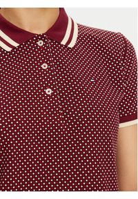 TOMMY HILFIGER - Tommy Hilfiger Polo WW0WW43928 Czerwony Slim Fit. Typ kołnierza: polo. Kolor: czerwony. Materiał: bawełna #5