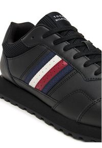 TOMMY HILFIGER - Tommy Hilfiger Sneakersy New Runner Eva Stripes FM0FM05637 Czarny. Kolor: czarny. Materiał: skóra