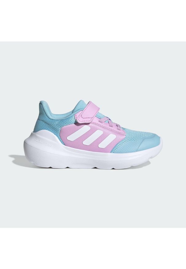 Adidas - Dziecięce buty Tensaur Run 2.0. Okazja: na uczelnię, na co dzień. Kolor: różowy, biały, niebieski, wielokolorowy. Sport: bieganie