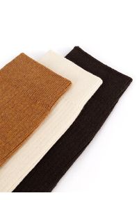 Gino Rossi Zestaw 3 par wysokich skarpet męskich 3MB-003-AW24 (3-pack) Kolorowy. Materiał: bawełna. Wzór: kolorowy