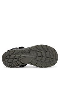 Jack Wolfskin Sandały Ridge A65590 Czarny. Kolor: czarny. Materiał: materiał #5