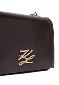 Karl Lagerfeld - KARL LAGERFELD Torebka A4W30106 Brązowy. Kolor: brązowy. Materiał: skórzane #4