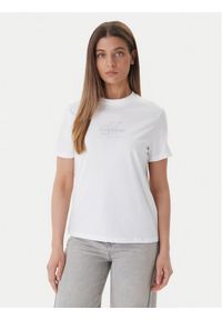 Calvin Klein Jeans T-Shirt LV047F831G Biały Regular Fit. Kolor: biały. Materiał: bawełna #1