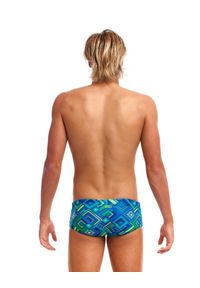 FUNKY TRUNKS - Kąpielówki spodenki na basen męskie Funky Trunks Help Me. Kolor: zielony, niebieski, wielokolorowy