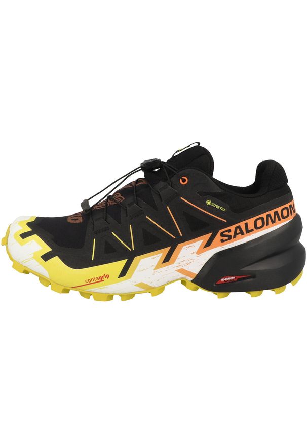 salomon - Buty do biegania męskie Salomon Speedcross 6 Gtx. Kolor: czarny. Materiał: materiał, syntetyk. Szerokość cholewki: normalna. Model: Salomon Speedcross. Sport: bieganie