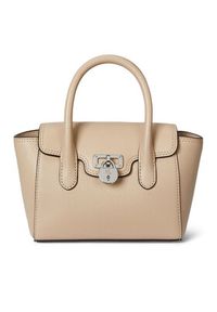 Lauren Ralph Lauren - LAUREN RALPH LAUREN Torebka 431969349005 Beżowy. Kolor: beżowy. Materiał: skórzane #6