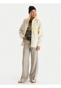 Roxy Polar Chloe Kim Polar Shacket ERJPF03231 Écru Regular Fit. Materiał: syntetyk