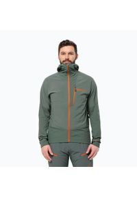 Kurtka softshell męska Jack Wolfskin Alpspitze Hoody. Kolor: zielony. Materiał: softshell. Sport: turystyka piesza #1