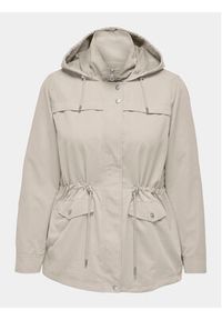 ONLY Carmakoma Parka New Starline 15278695 Beżowy Regular Fit. Kolor: beżowy. Materiał: syntetyk