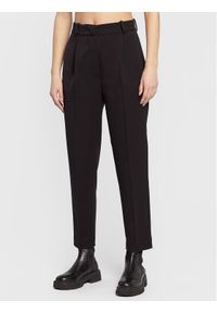 Sisley Spodnie materiałowe 42AT55CW7 Czarny Regular Fit. Kolor: czarny. Materiał: syntetyk, materiał