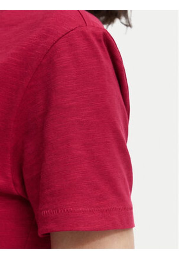 Beverly Hills Polo Club T-Shirt P-SS26W-TS6510 Bordowy Regular Fit. Typ kołnierza: polo. Kolor: czerwony. Materiał: bawełna