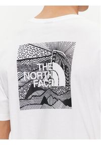The North Face T-Shirt Redbox NF0A87NV Biały Regular Fit. Kolor: biały. Materiał: bawełna #5