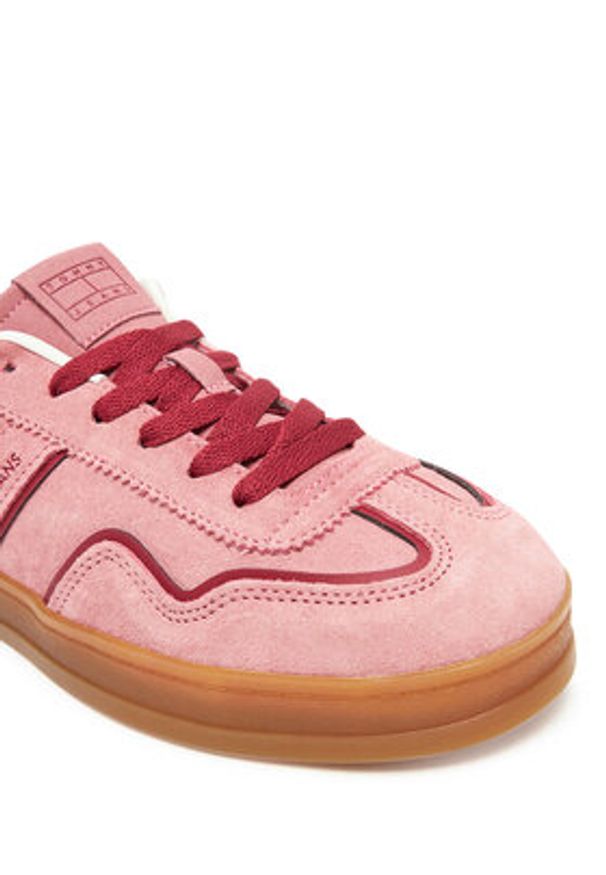 Tommy Jeans Sneakersy The Greenwich EN0EN02806 Różowy. Kolor: różowy. Materiał: zamsz, skóra