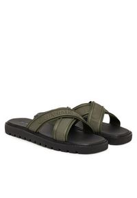 Calvin Klein Klapki Sq Molded Sandal Xcross Wb HM0HM02101 Zielony. Kolor: zielony. Materiał: materiał #4