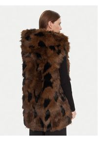 LOLA CASADEMUNT Kamizelka LF2501008 Brązowy Regular Fit. Kolor: brązowy. Materiał: syntetyk #6