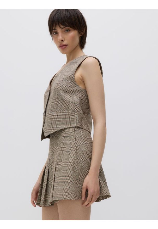 Reserved - Plisowane spódnico-szorty - wielobarwny. Materiał: tkanina, wiskoza