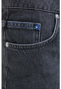Karl Lagerfeld Jeans spódnica jeansowa kolor czarny mini prosta. Kolor: czarny. Materiał: materiał. Wzór: nadruk #2
